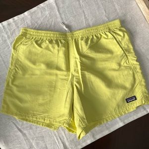 Patagonia yellow shorts!
